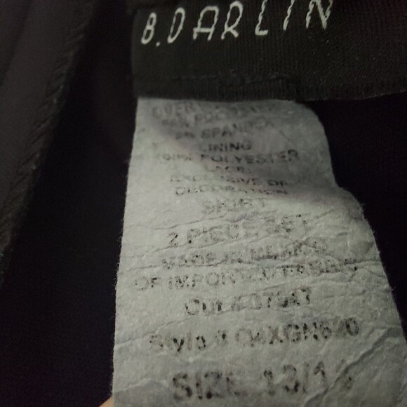 B. Darlin Black Skater Skirt Size 13/14 Mini Flare Skirt - Picture 7 of 7